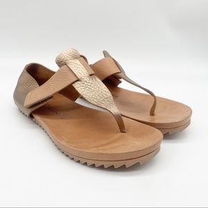 Pedro Garcia  bronze leather sandals. Size 7.5